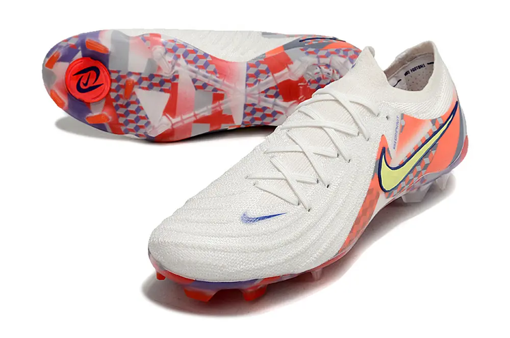 Nike Phantom GX 2 Elite FG - White/Coral Blaze/Safety Yellow