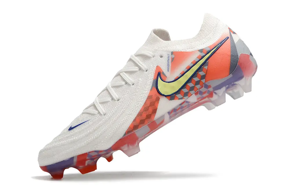 Nike Phantom GX 2 Elite FG - White/Coral Blaze/Safety Yellow