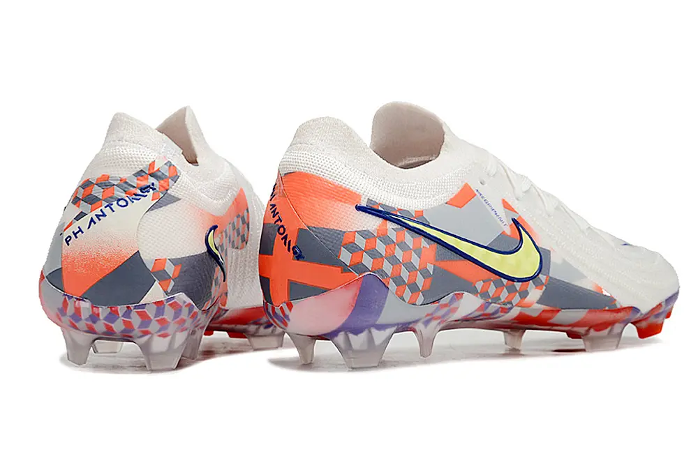 Nike Phantom GX 2 Elite FG - White/Coral Blaze/Safety Yellow