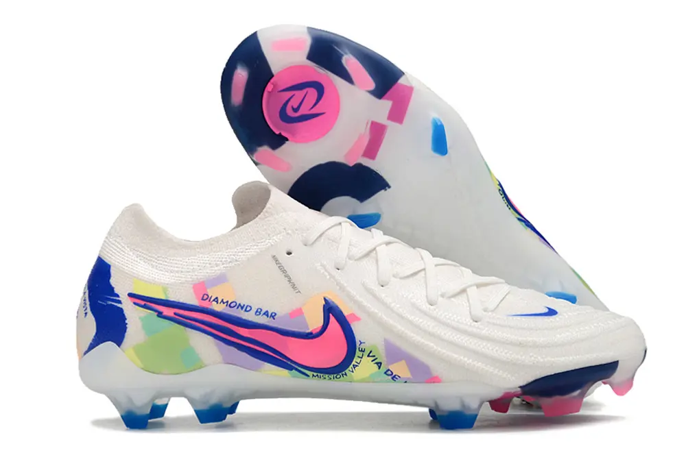 Nike Phantom GX 2 Elite FG - White/Neon Pink/Mystic Blue