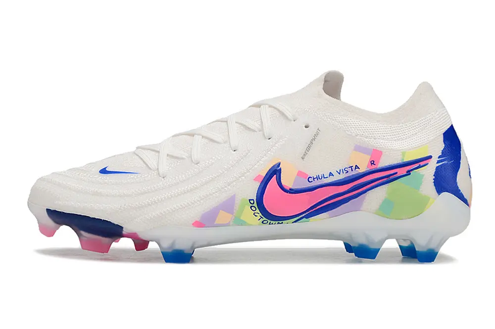 Nike Phantom GX 2 Elite FG - White/Neon Pink/Mystic Blue