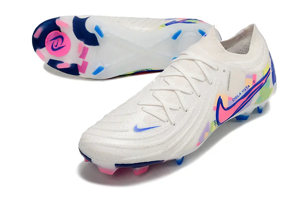 Nike Phantom GX 2 Elite FG - White/Neon Pink/Mystic Blue