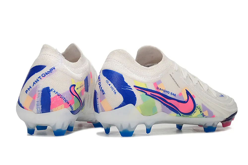 Nike Phantom GX 2 Elite FG - White/Neon Pink/Mystic Blue