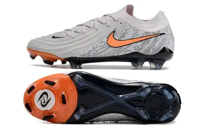 Nike Phantom GX 2 Elite FG - Grey/Sunset Orange/Navy Blue