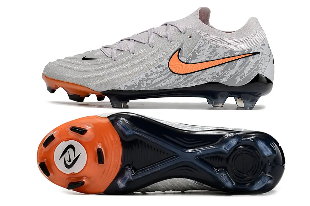 Nike Phantom GX 2 Elite FG - Grey/Sunset Orange/Navy Blue