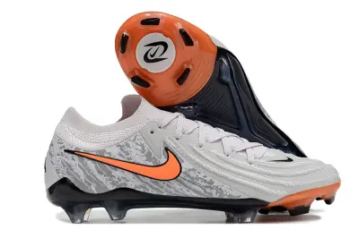Nike Phantom GX 2 Elite FG - Grey/Sunset Orange/Navy Blue
