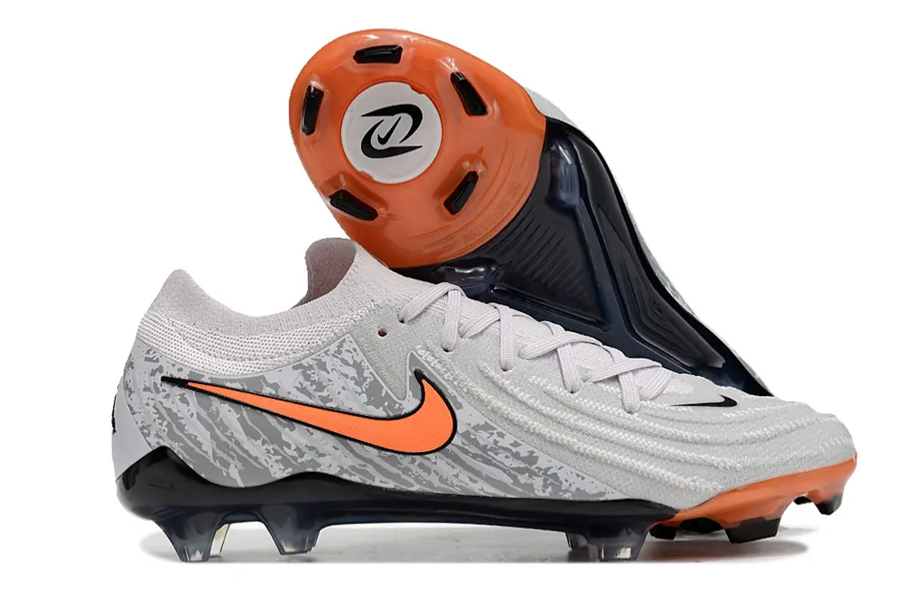 Nike Phantom GX 2 Elite FG - Grey/Sunset Orange/Navy Blue
