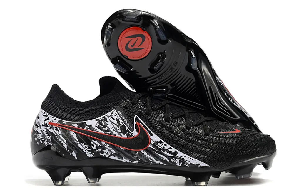 Nike Phantom GX 2 Elite FG - Black/Crimson Red/Silver White