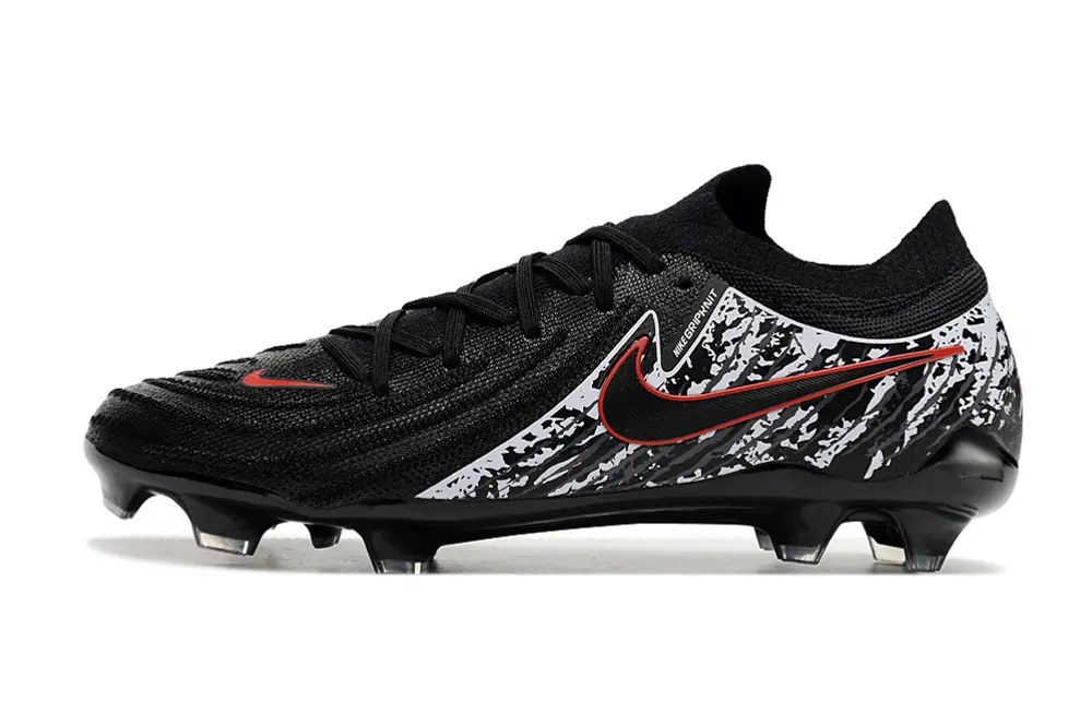 Nike Phantom GX 2 Elite FG - Black/Crimson Red/Silver White