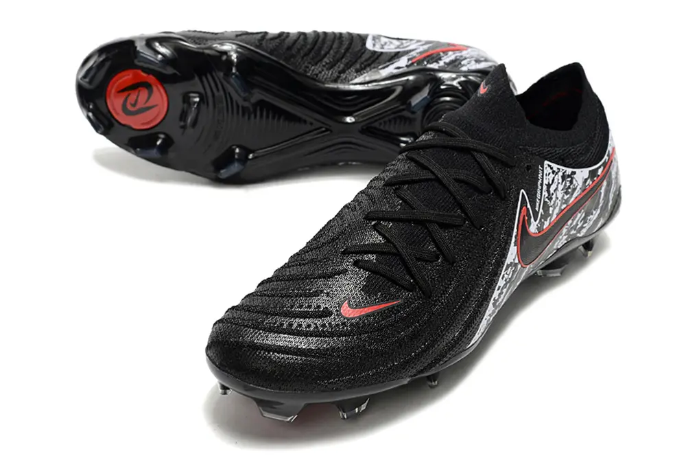 Nike Phantom GX 2 Elite FG - Black/Crimson Red/Silver White