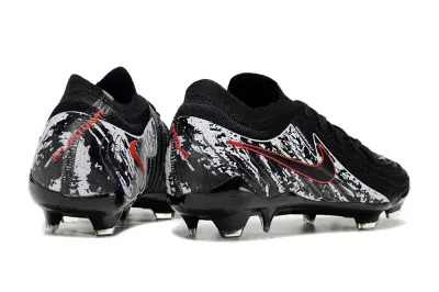 Nike Phantom GX 2 Elite FG - Black/Crimson Red/Silver White