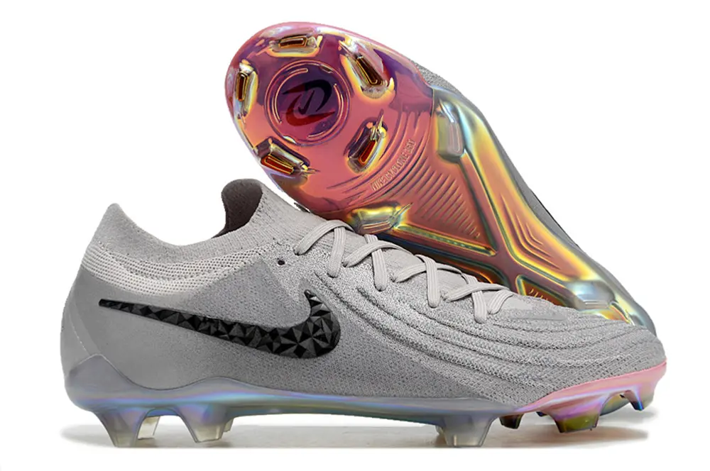 Nike Phantom GX 2 Elite FG - Gray/Steel Gray/Rainbow Reflective