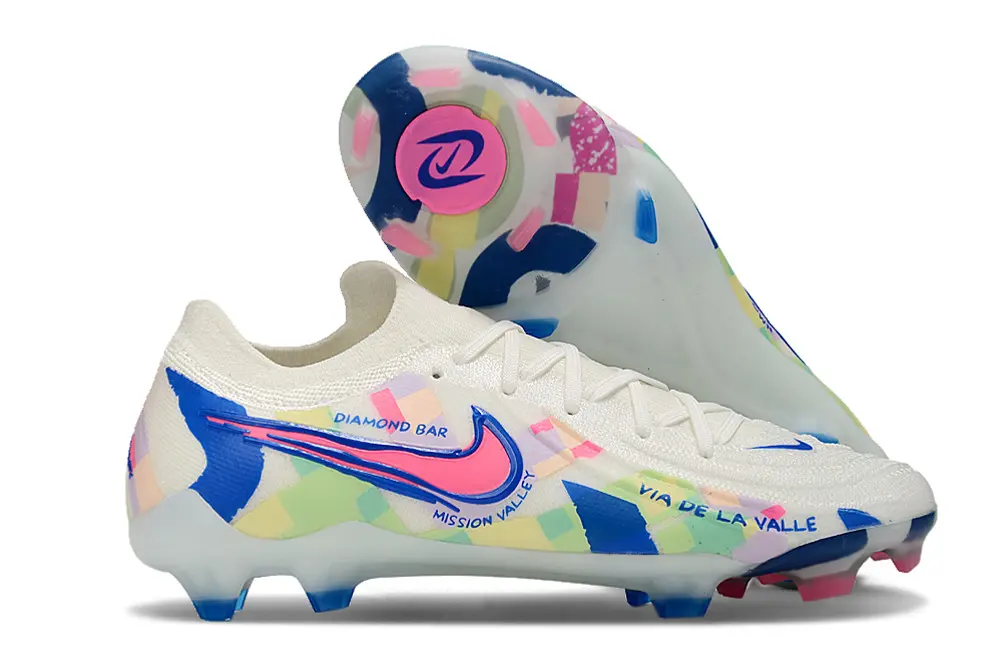 Nike Phantom GX 2 Elite FG - White/Pastel Colors/Blue Accents