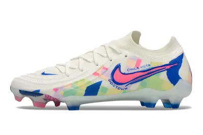 Nike Phantom GX 2 Elite FG - White/Pastel Colors/Blue Accents