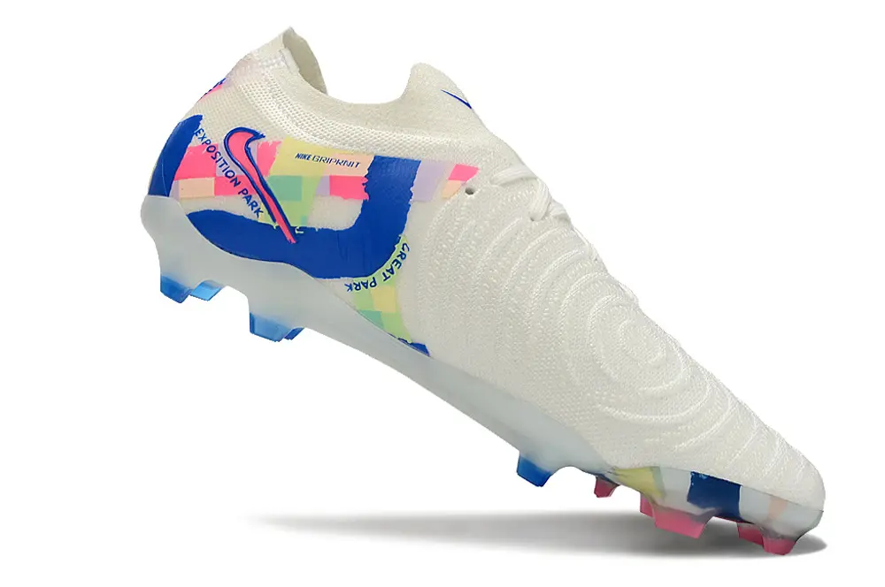 Nike Phantom GX 2 Elite FG - White/Pastel Colors/Blue Accents
