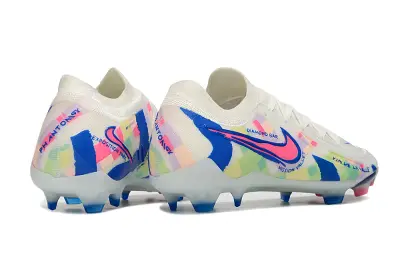 Nike Phantom GX 2 Elite FG - White/Pastel Colors/Blue Accents