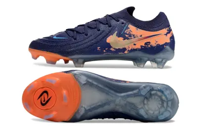 Nike Phantom GX 2 Elite FG - Navy/Vibrant Orange/Metallic Gold