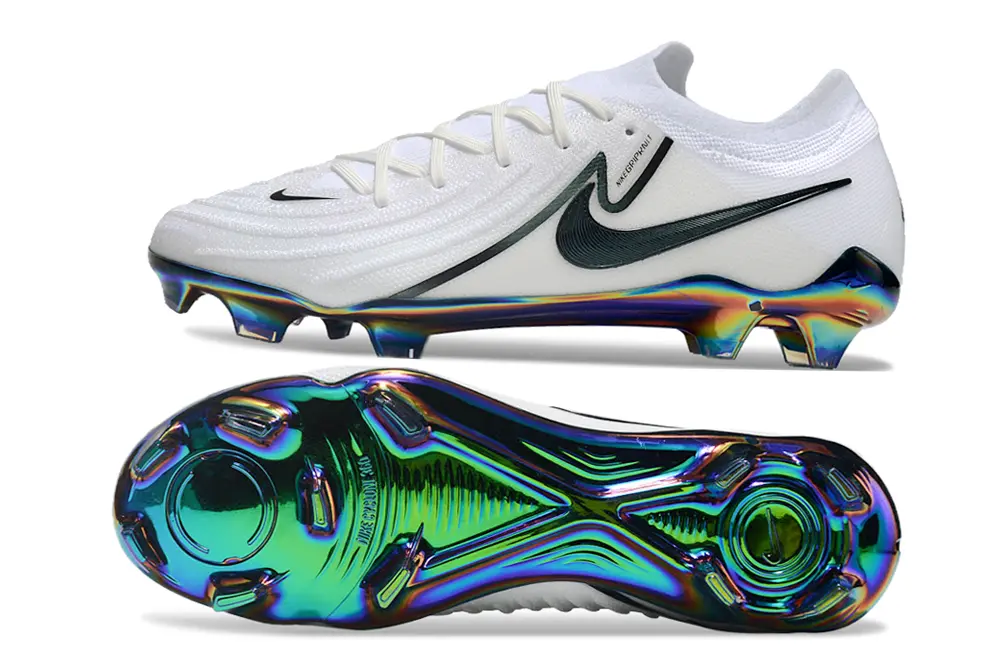 Nike Phantom GX 2 Elite FG - White/Iridescent Blue/Iridescent Green