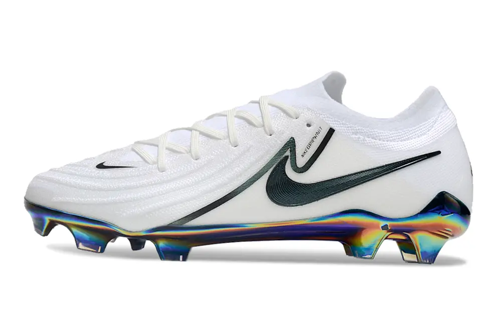 Nike Phantom GX 2 Elite FG - White/Iridescent Blue/Iridescent Green