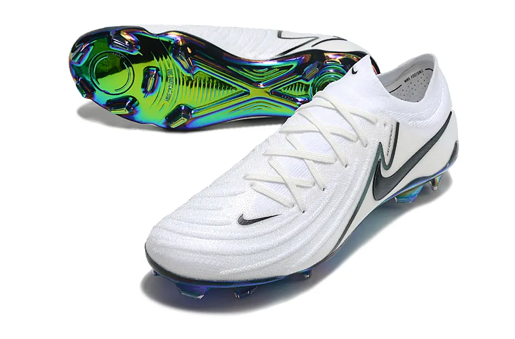 Nike Phantom GX 2 Elite FG - White/Iridescent Blue/Iridescent Green