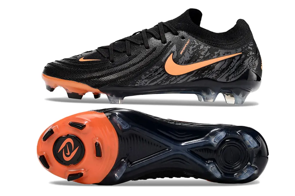 Nike Phantom GX 2 Elite FG - Black/Bright Orange/Charcoal Grey