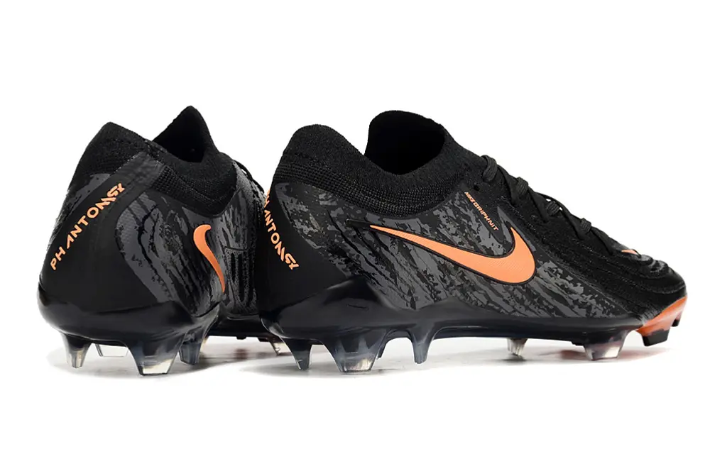 Nike Phantom GX 2 Elite FG - Black/Bright Orange/Charcoal Grey