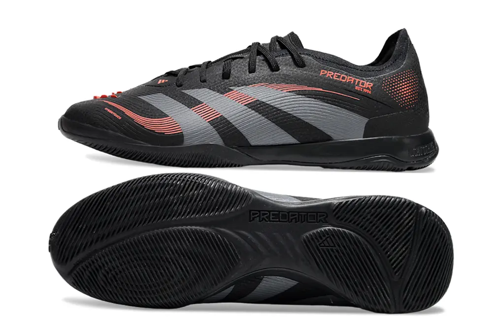 Adidas Predator 25 Elite IC - Black/Charcoal Grey/Fiery Red