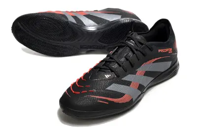 Adidas Predator 25 Elite IC - Black/Charcoal Grey/Fiery Red