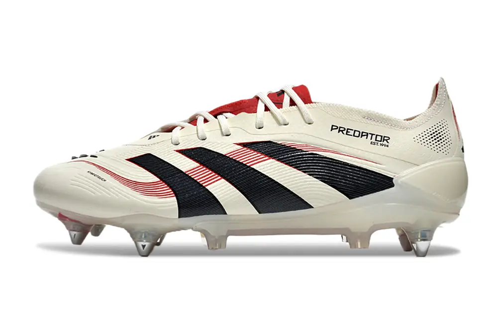 Adidas Predator 25 Elite SG - Cream/Black/Scarlet