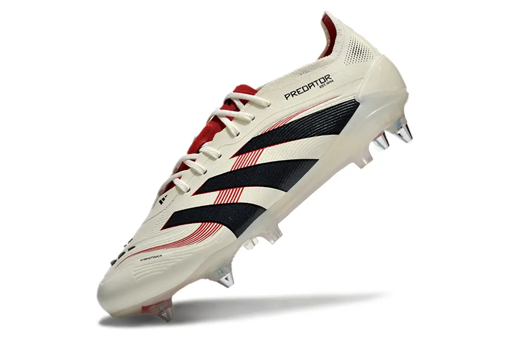 Adidas Predator 25 Elite SG - Cream/Black/Scarlet