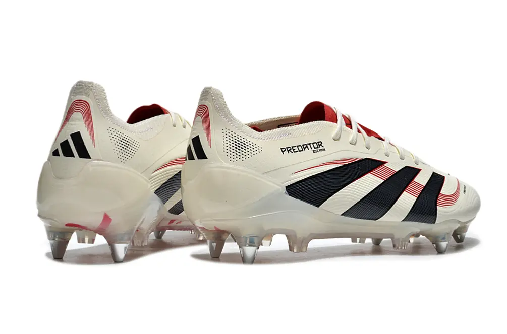 Adidas Predator 25 Elite SG - Cream/Black/Scarlet