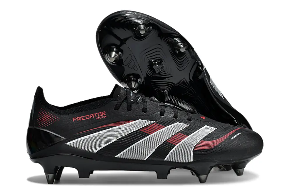 Adidas Predator 25 Elite SG - Black/Electric Red/White
