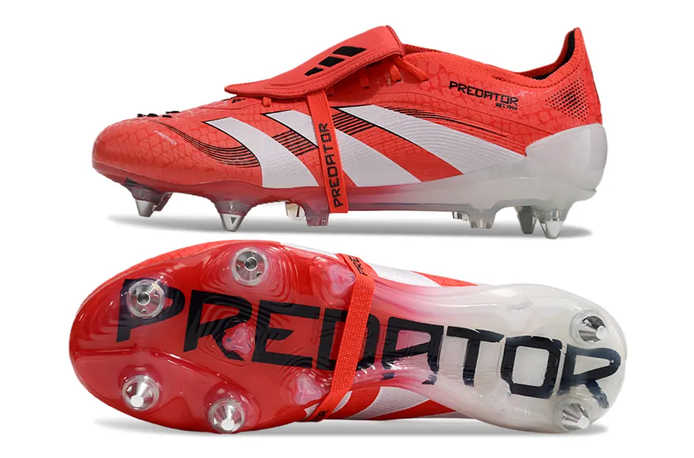 Adidas Predator 25 Elite Foldover Tongue SG - Red/Vibrant Red/Sleek White