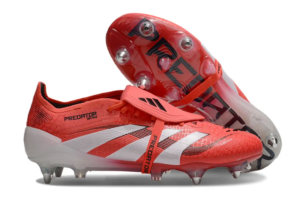 Adidas Predator 25 Elite Foldover Tongue SG - Red/Vibrant Red/Sleek White