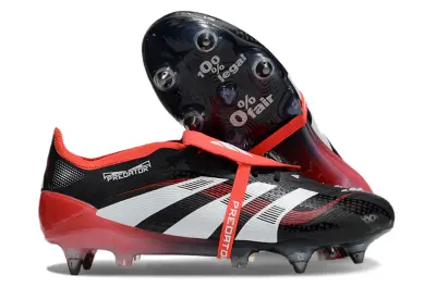 Adidas Predator 25 Elite Foldover Tongue SG - Black/Fiery Red/White