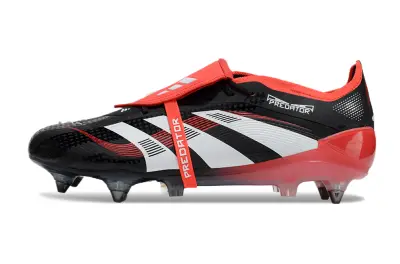 Adidas Predator 25 Elite Foldover Tongue SG - Black/Fiery Red/White