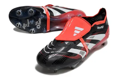 Adidas Predator 25 Elite Foldover Tongue SG - Black/Fiery Red/White