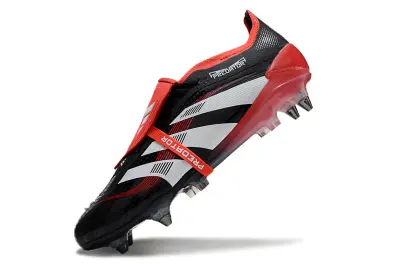 Adidas Predator 25 Elite Foldover Tongue SG - Black/Fiery Red/White