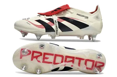 Adidas Predator 25 Elite Foldover Tongue SG - White/Crimson Red/Deep Black