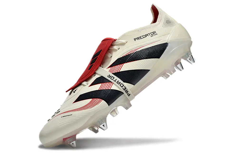 Adidas Predator 25 Elite Foldover Tongue SG - White/Crimson Red/Deep Black