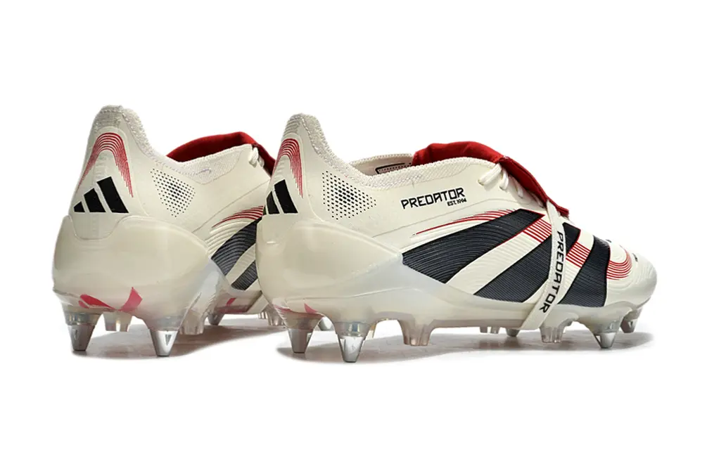 Adidas Predator 25 Elite Foldover Tongue SG - White/Crimson Red/Deep Black