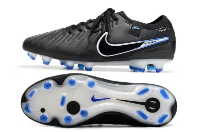 Nike Tiempo Legend 10 Elite FG - Black/Electric Blue/White