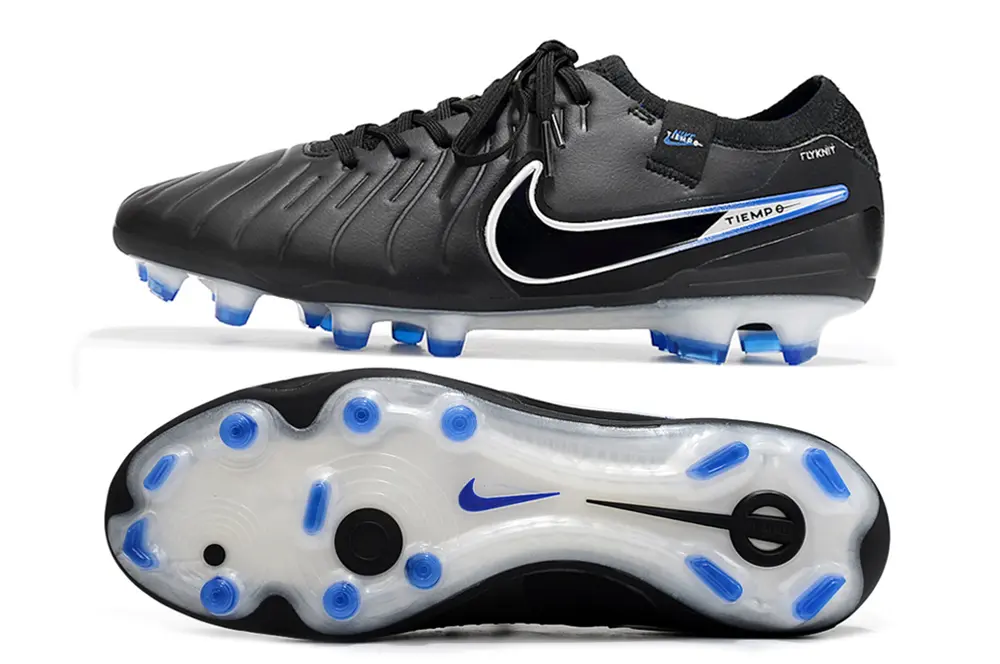Nike Tiempo Legend 10 Elite FG - Black/Electric Blue/White
