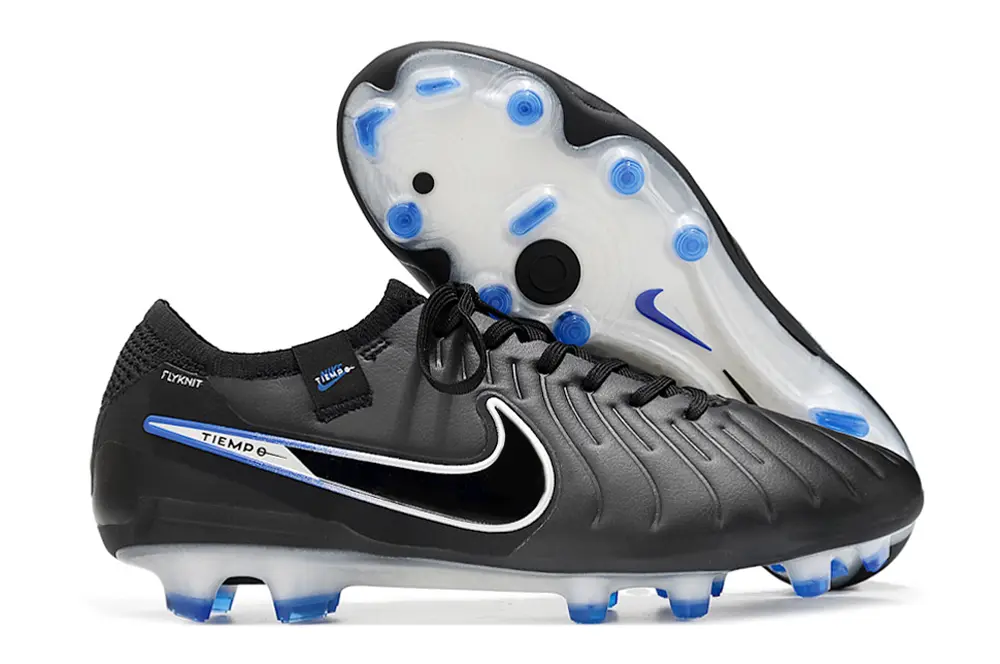 Nike Tiempo Legend 10 Elite FG - Black/Electric Blue/White