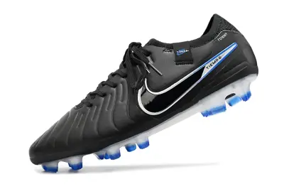 Nike Tiempo Legend 10 Elite FG - Black/Electric Blue/White