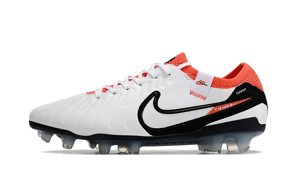 Nike Tiempo Legend 10 Elite FG - White/Highlight Orange/Black
