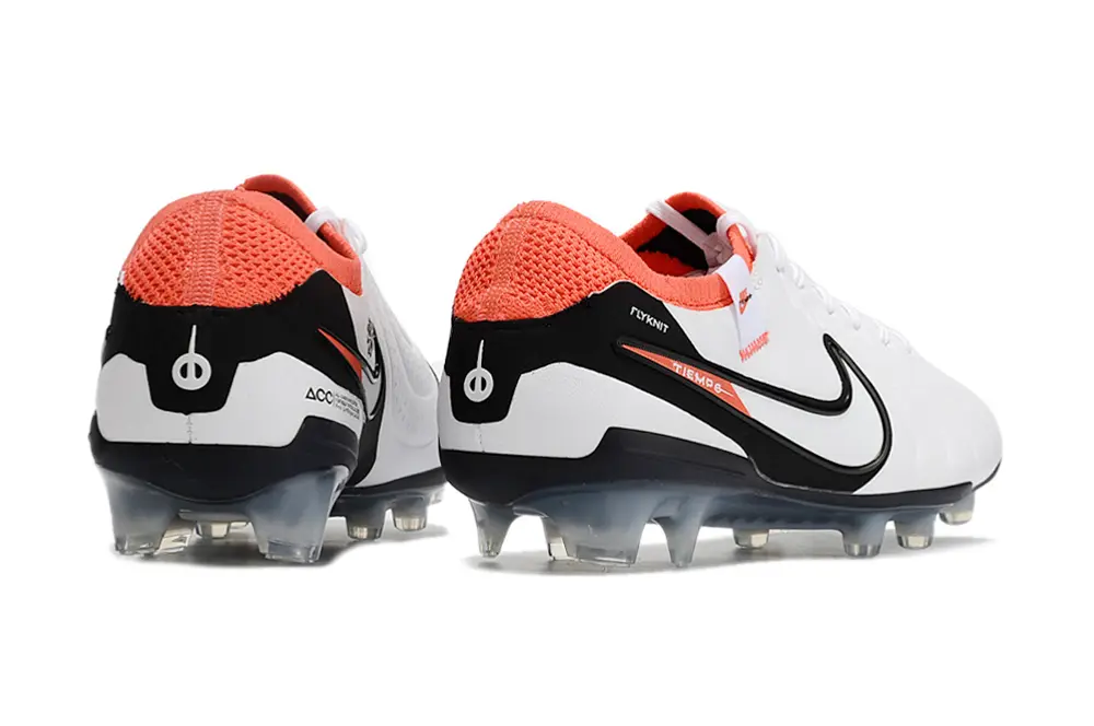 Nike Tiempo Legend 10 Elite FG - White/Highlight Orange/Black