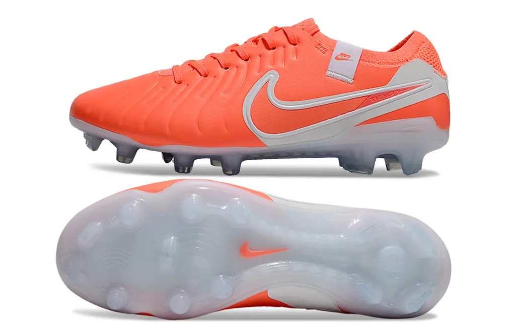 Nike Tiempo Legend 10 Elite FG - Orange/Bright Coral/Light Grey