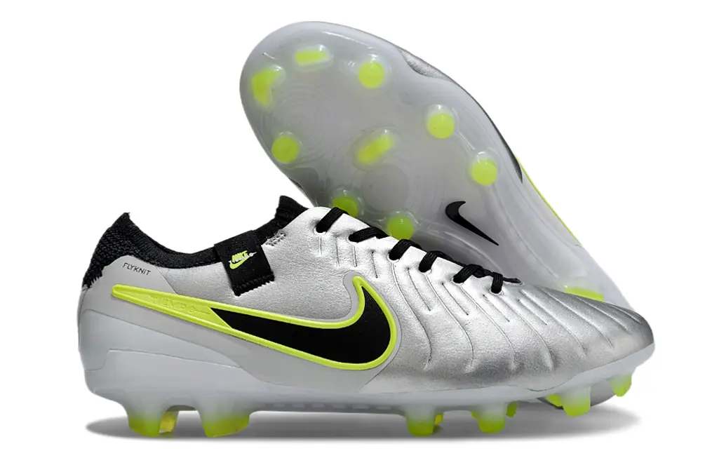 Nike Tiempo Legend 10 Elite FG - Silver/Lime Green/Black