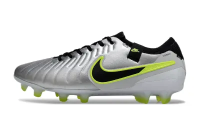 Nike Tiempo Legend 10 Elite FG - Silver/Lime Green/Black